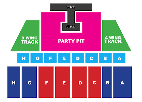 GRANDSTAND SEAT MAP